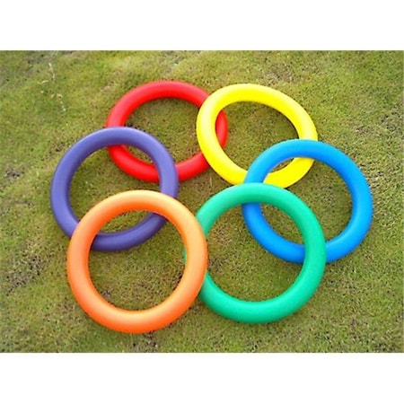 Everrich Industries Everrich EVM-0011 Foam Juggling Ring - 10 Inch - Set of 6 Colors EVM-0011